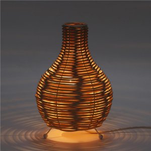 Platinet PLATINET TABLE RATTAN LAMP LIGHT BROWN S SHAPE MALE [45755] 2