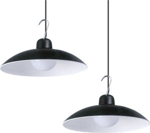 Lampa wisząca Eko-Light Milagro lampa wisząca solarna Saturn EKO*9151 2x12W LED 150 lm 4000K IP45 podwójna czarna 2