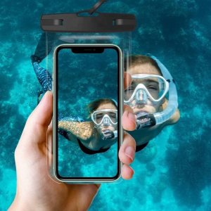 Tech-Protect TECH-PROTECT UWC7 UNIVERSAL WATERPROOF CASE 6.9 INCH BLACK/ORANGE 5