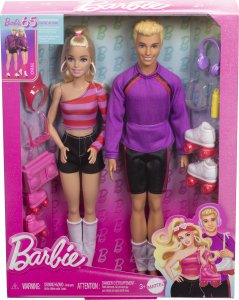 Lalka Barbie Mattel Fashionistas Barbie i Ken na wrotkach (HXK90) 7