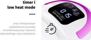 Lampa do paznokci Activeshop Lampa UV Dual Led Glow S1 168W różowe złoto 11