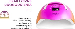 Lampa do paznokci Activeshop Lampa UV LED Glow F2 RC 220W 14