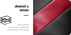 Activeshop Sakura fotel masujący Standard 801 czarno-czerwony 18