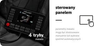 Activeshop Sakura fotel masujący Standard 801 czarno-czerwony 20