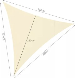 Gardlov Żagiel przeciwsłoneczny 3x3x3 beżowy Gardlov 23146 15