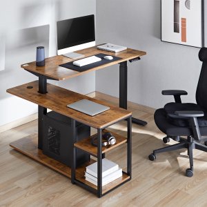 Biurko Ergo Office ER-450 Brązowe 120 cm x 60 cm 2
