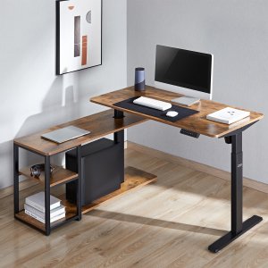 Biurko Ergo Office ER-450 Brązowe 120 cm x 60 cm 4