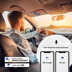 Zestaw głośnomówiący Audiocore Zestaw głośnomówiący bluetooth 5.0 , A2DP, głośnik 2W, wspiera Google i Siri, AC480 8