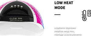 Lampa do paznokci Activeshop Lampa UV LED Glow YC57 RN niebiesko różowa 268W 14