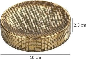 Wenko Mydelniczka ceramiczna RIVARA, złota, WENKO 12