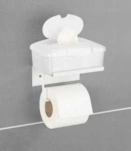Wenko Metalowy uchwyt na papier z półeczką DESULO 3