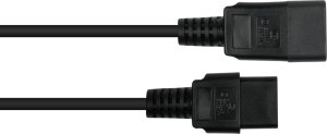 Kabel zasilający Alcasa kabelmeister Kaltgeräteverlängerung C20 an C13 schw. 5 m 2