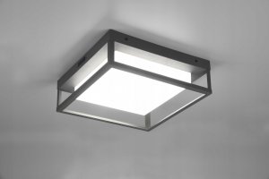 DELIGHT Trio Witham 677860142 plafon lampa sufitowa zewnętrzna IP54 1x14W LED 2300-4000K antracytowy 6