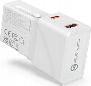 Mobile Origin Travel adapter 25W, EU/US/UK/AU, biały (TAD25-2P-WHT) 12