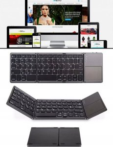 Klawiatura Farrot mini bt klawiatura membranowa zintegrowany składana touchpad 8