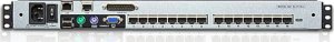Przełącznik Aten Przełącznik KVM Over-IP ATEN KL1516AiM, 43 cm TFT, VGA, PS/2-USB przez Cat 5, 16-portowy, niemiecki 2