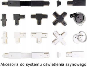DPM Złączka typu "L" do szyny natynkowej, czarna, X-LINE 8