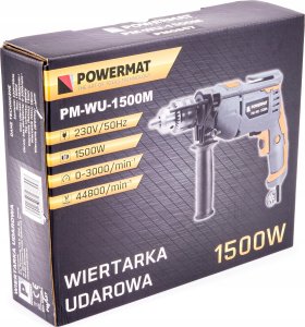 Wiertarka Powermat udarowa elektryczna 1500W moc udar mocna PM-WU-1500M 9