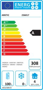 Lodówka ARKTIC Szafa chłodnicza podblatowa ze stali nierdzewnej 0-8C 200 l 124 W Budget Line - Hendi 236017 5