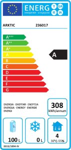 Lodówka ARKTIC Szafa chłodnicza podblatowa ze stali nierdzewnej 0-8C 200 l 124 W Budget Line - Hendi 236017 6