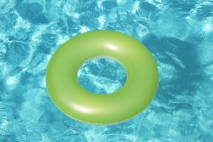 Bestway Kółko dla dzieci do pływania Neon Zielony 76cm 3