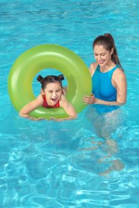Bestway Kółko dla dzieci do pływania Neon Zielony 76cm 5