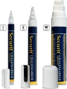 Securit Chalkmarker biały 1-2mm 7stk/pak (7 stk.) 8