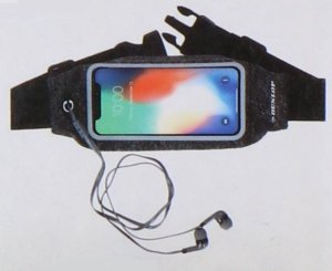 Dunlop SPORTOWA WODOSZCZELNA SASZETKA NERKA DO BIEGANIA OKIENKO NA TELEFON DUNLOP CZARNA 3