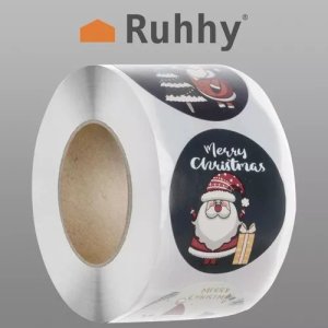 Dekoracja świąteczna Ruhhy Naklejki świąteczne- rolka 500szt. Ruhhy 22328 7