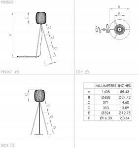 Lampa podłogowa EGLO FLOOR LAMP ROMAZZINA E27 900523 SAND 4