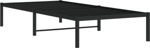 vidaXL vidaXL Metalowa rama łóżka, czarna, 90x200 cm 4