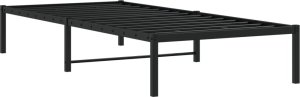 vidaXL vidaXL Metalowa rama łóżka, czarna, 90x200 cm 7