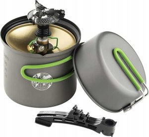 Optimus Optimus Crux Weekend cooking system, gas cooker (black/grey, with Weekend cooking set) 2