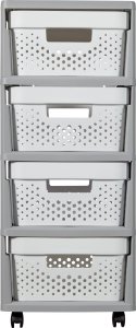 Curver CURVER REGAŁ INFINITY KD 4X10L AŻUROWY   /SZARY/BIAŁY 10