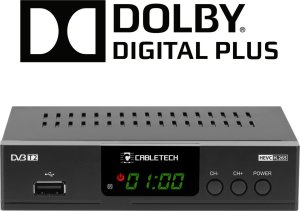 Tuner TV Cabletech Tuner DVB-T2 H.265 HEVC 13