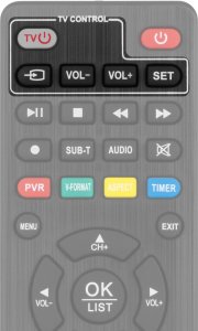 Tuner TV Cabletech Tuner DVB-T2 H.265 HEVC 14