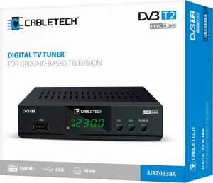 Tuner TV Cabletech Tuner DVB-T2 H.265 HEVC 15