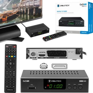Tuner TV Cabletech Tuner DVB-T2 H.265 HEVC 19