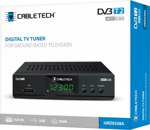 Tuner TV Cabletech Tuner DVB-T2 H.265 HEVC 5