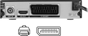 Tuner TV Cabletech Tuner DVB-T2 H.265 HEVC 9