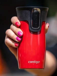 Contigo Kubek termiczny Contigo West Loop Mini 300ml - czerwony metalik 3
