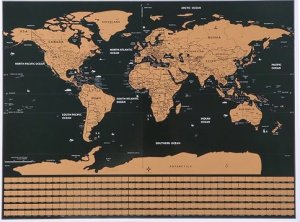 Iso Trade Mapa świata - zdrapka z flagami + akcesoria 23442 3