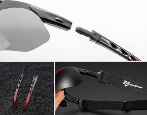 RockBros Okulary rowerowe fotochromowe z filtrem UV 400 czarne ROCKBROS 5