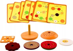 LeanToys Hamburger Drewniany 8 El Karty z przepisami 10 Szt 3