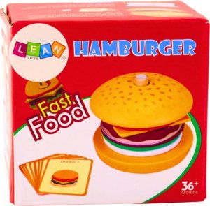LeanToys Hamburger Drewniany 8 El Karty z przepisami 10 Szt 4