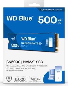 Dysk SSD SanDisk Blue SN5000 500GB M.2 2280 PCI-E x4 Gen4 NVMe (WDS500G4B0E) 2