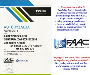Nice Fotokomórki FAAC XP20BD "z regulacją oka" BLUEBUS 6