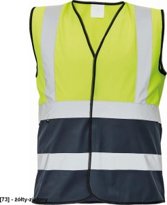 CERVA LYNX DUO - kamizelka odblaskowa KOLOROWA z kontrastowym kolorem u dołu - żółty/czerwony 2XL 5