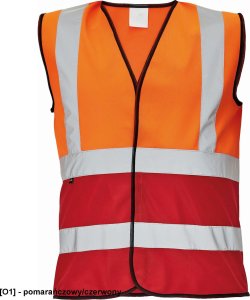 CERVA LYNX DUO - kamizelka odblaskowa KOLOROWA z kontrastowym kolorem u dołu - żółty/czerwony 2XL 7