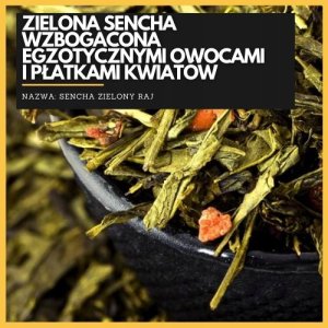 Vivio Sencha Zielony Raj waga 100g 3